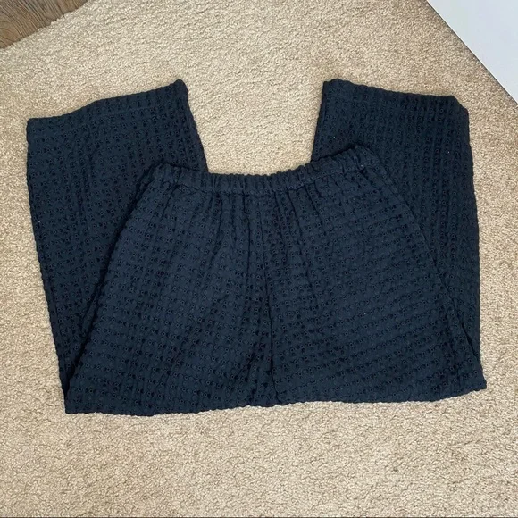 ZIMMERMANN BLACK LINED EYELET WIDE LEG PANT SIZE 1 (US SIZE 6) - Picture 7 of 9